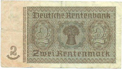 2 рентенмарки 1937 года Германия