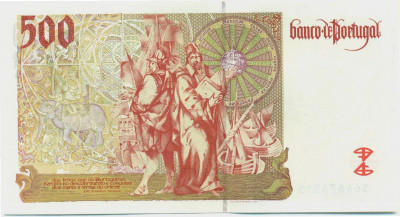 500 эскудо 1997 года Португалия