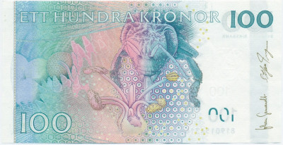 100 крон 2008 года Швеция