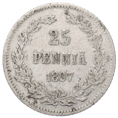 25 пенни 1897 года Русская Финляндия