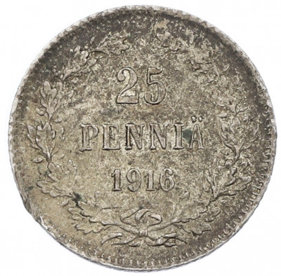25 пенни 1916 года Русская Финляндия