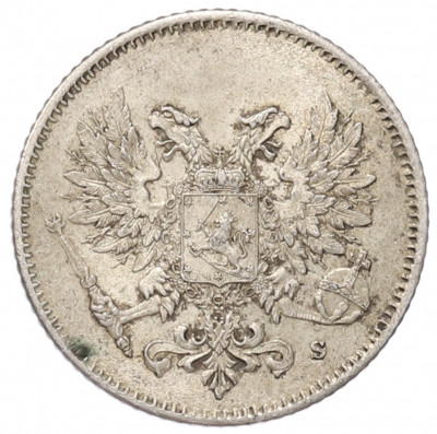 25 пенни 1917 года Русская Финляндия — Орел без корон (Временное правительство)