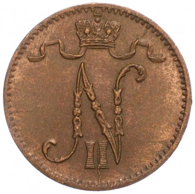 1 пенни 1907 года Русская Финляндия