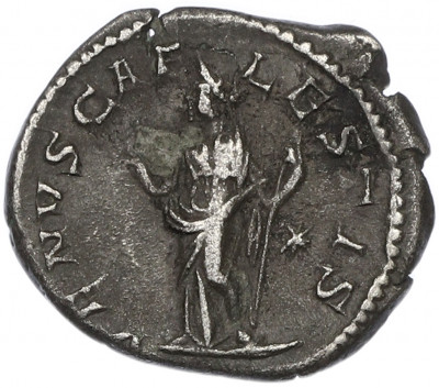 Денарий 218-222 года Римская Империя — Юлия Соэмия (Венера Небесная)