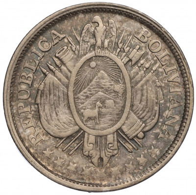 50 сентаво 1893 года Боливия