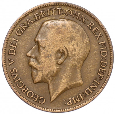 1 пенни 1921 года Великобритания