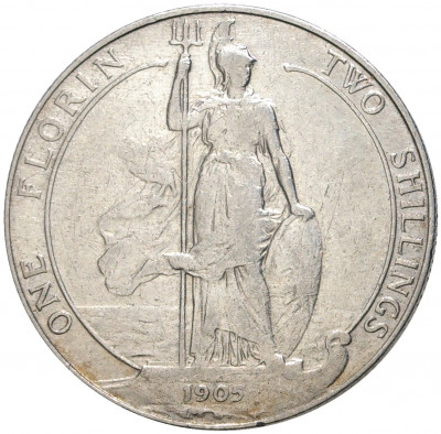1 флорин (2 шиллинга) 1905 года Великобритания