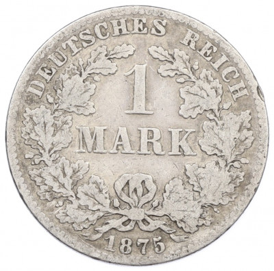 1 марка 1875 года E Германия