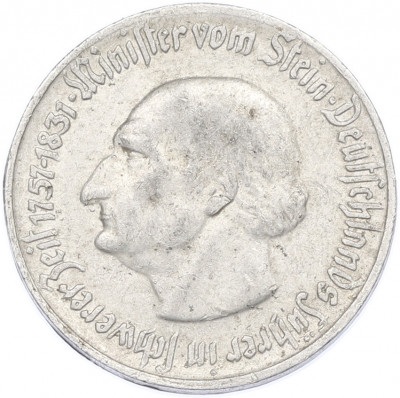 1 марка 1921 года Германия — Вестфалия (Нотгельд)