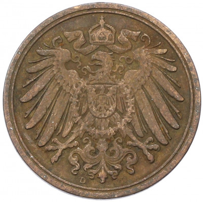 1 пфенниг 1906 года D Германия