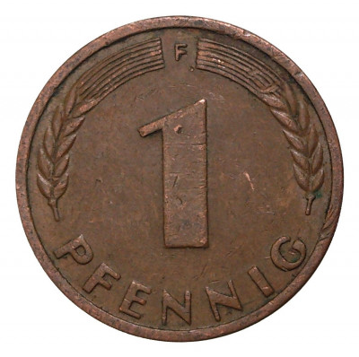 1 пфенниг 1949 года F Германия