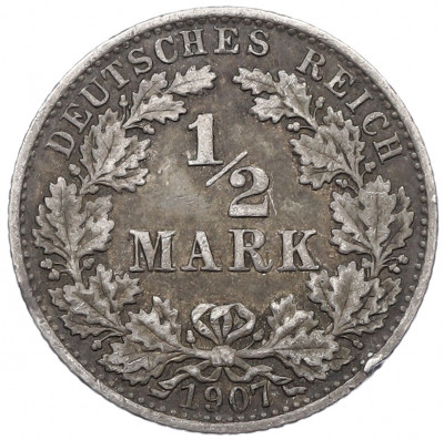 1/2 марки 1907 года A Германия