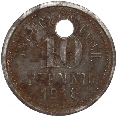 10 пфеннигов 1918 года Германия — город Хомбург (Нотгельд)