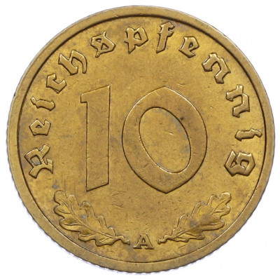 10 рейхспфеннигов 1939 года A Германия