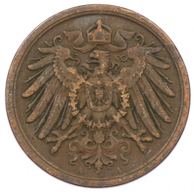 2 пфеннига 1907 года A Германия