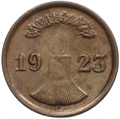 2 рентенпфеннига 1923 года G Германия