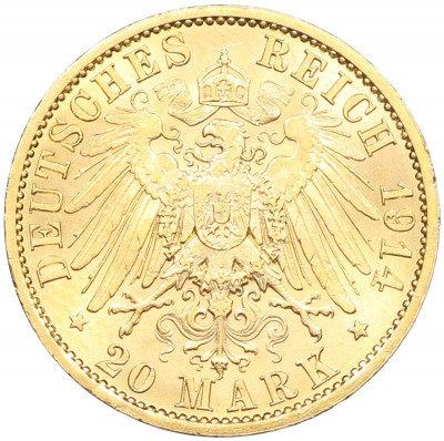 20 марок 1914 года Германия (Пруссия)