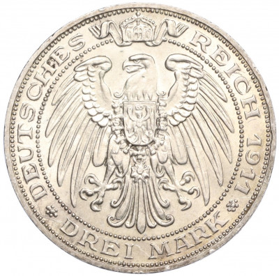 3 марки 1911 года Германия (Пруссия) «Бреславский университет»