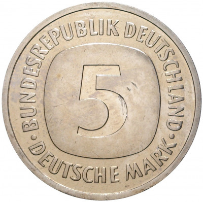 5 марок 1999 года D Германия