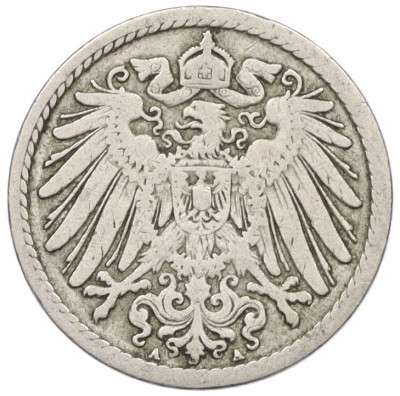 5 пфеннигов 1893 года A Германия