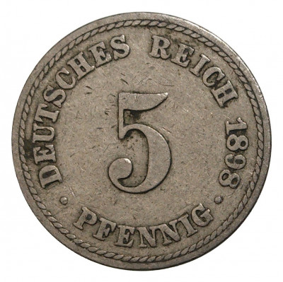 5 пфеннигов 1898 года A Германия