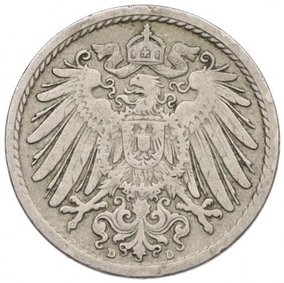 5 пфеннигов 1899 года D Германия