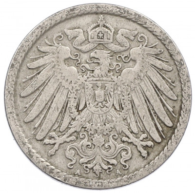 5 пфеннигов 1904 года A Германия