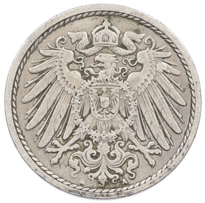 5 пфеннигов 1906 года A Германия