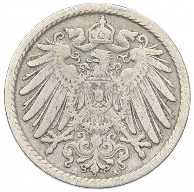 5 пфеннигов 1906 года A Германия