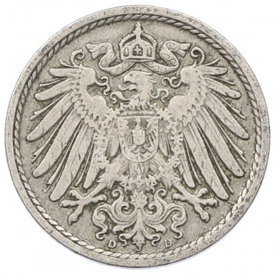 5 пфеннигов 1909 года D Германия