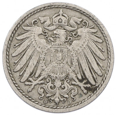 5 пфеннигов 1911 года D Германия