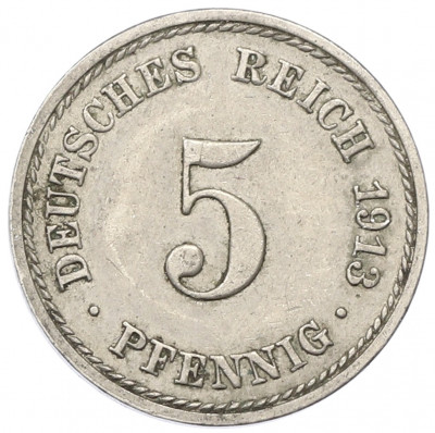 5 пфеннигов 1913 года A Германия