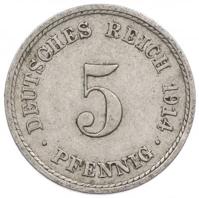 5 пфеннигов 1914 года A Германия