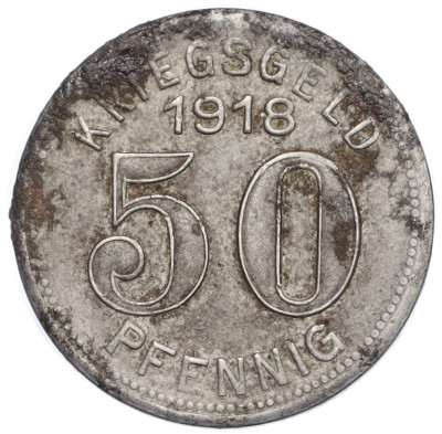 50 пфеннигов 1918 года Германия — город Эльберфельд (Нотгельд)