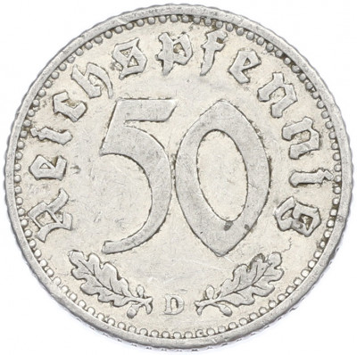50 рейхспфеннигов 1935 года D Германия