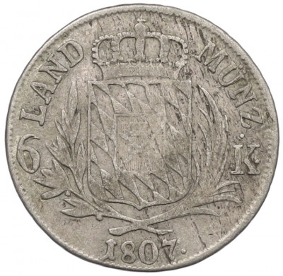 6 крейцеров 1807 года Бавария