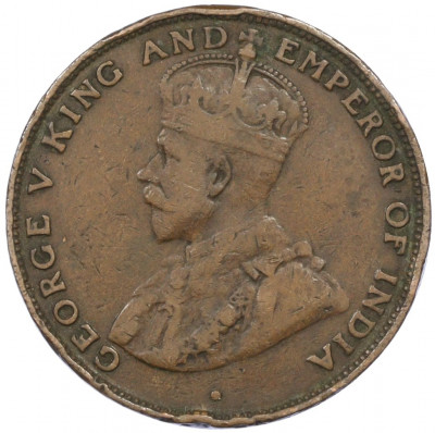 1 цент 1925 года Гонконг