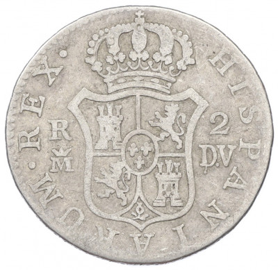 2 реала 1787 года Испания