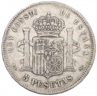 5 песет 1891 года Испания