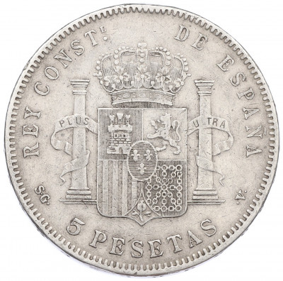 5 песет 1898 года Испания