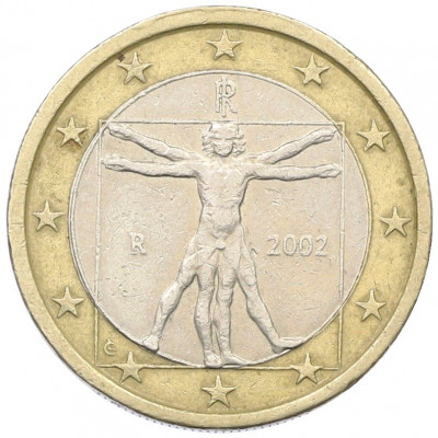 1 евро 2002 года Италия