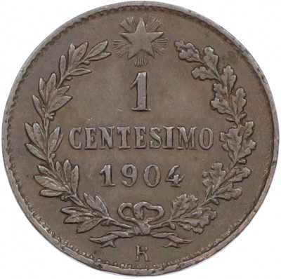 1 чентезимо 1904 года Италия