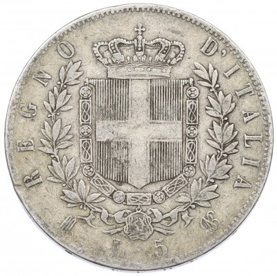 5 лир 1875 года M Италия