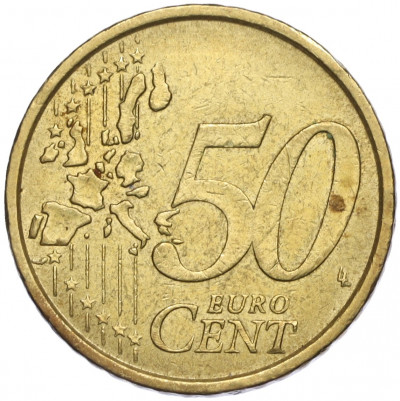 50 евроцентов 2002 года Италия