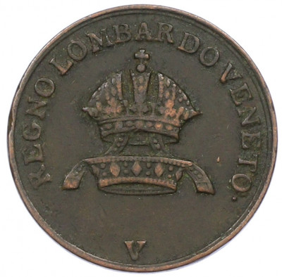 1 чентезимо 1822 года Ломбардия-Венеция