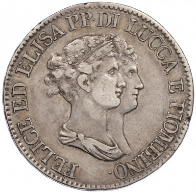 5 франков 1807 года Лукка и Пьомбиньо