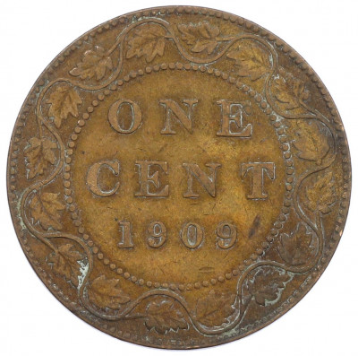 1 цент 1909 года Канада