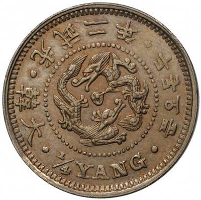 1/4 янга 1898 года Корейская Империя