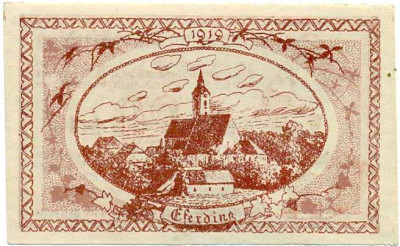 20 геллеров 1919 года Австрия — Эфердинг (Нотгельд)