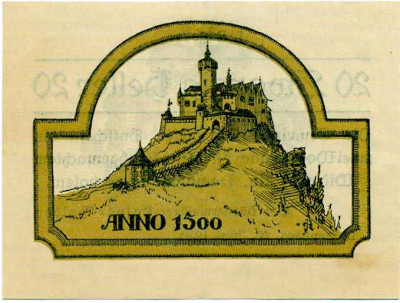 20 геллеров 1920 года Австрия — Ваксенберг (Нотгельд)